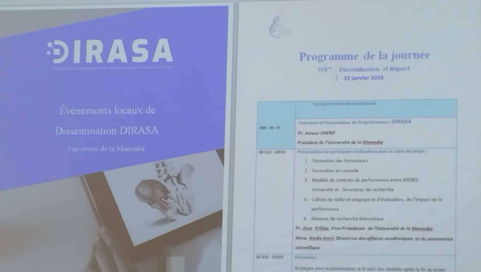 Journée de dissémination – Projet Dirasa  - 15 Janvier 2026